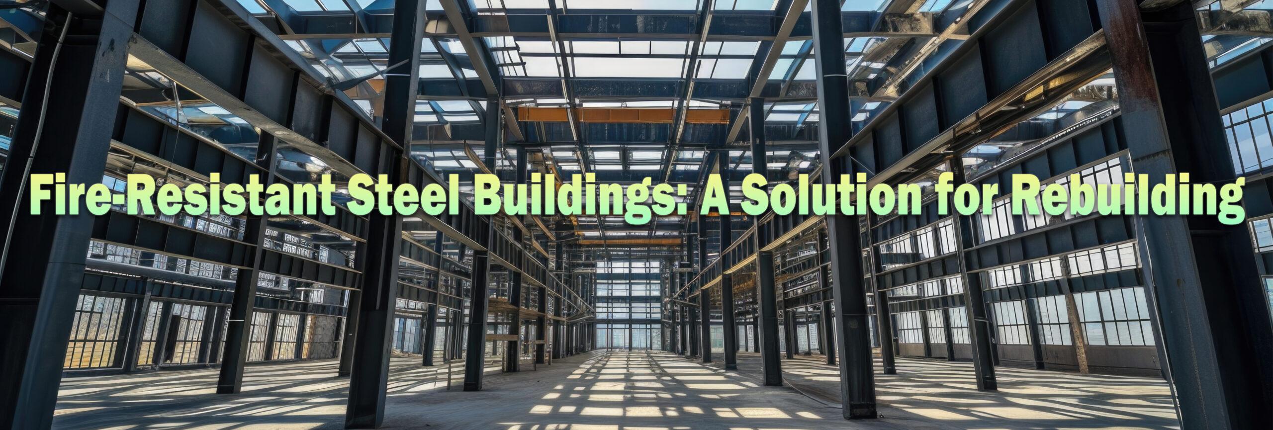 Fire-Resistant Steel Buildings: A Rebuilding Solution